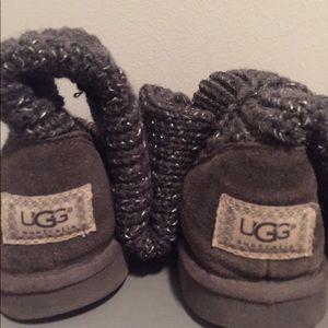 Knit Grey and Silver UGGS